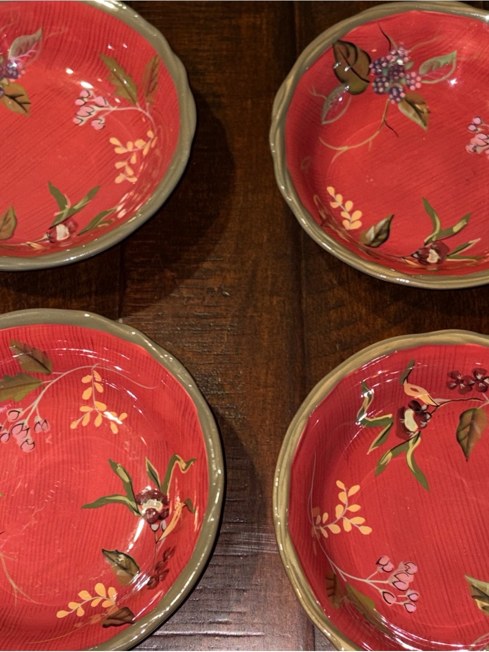Tracy Porter The Octavia Hill Collection Retired Soup Cereal Bowl 8" Set of 4